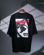 GoldDiii Oversized Long Sleeve Signature Tee – Limited Edition – Heavy 230 GSM - Black / White