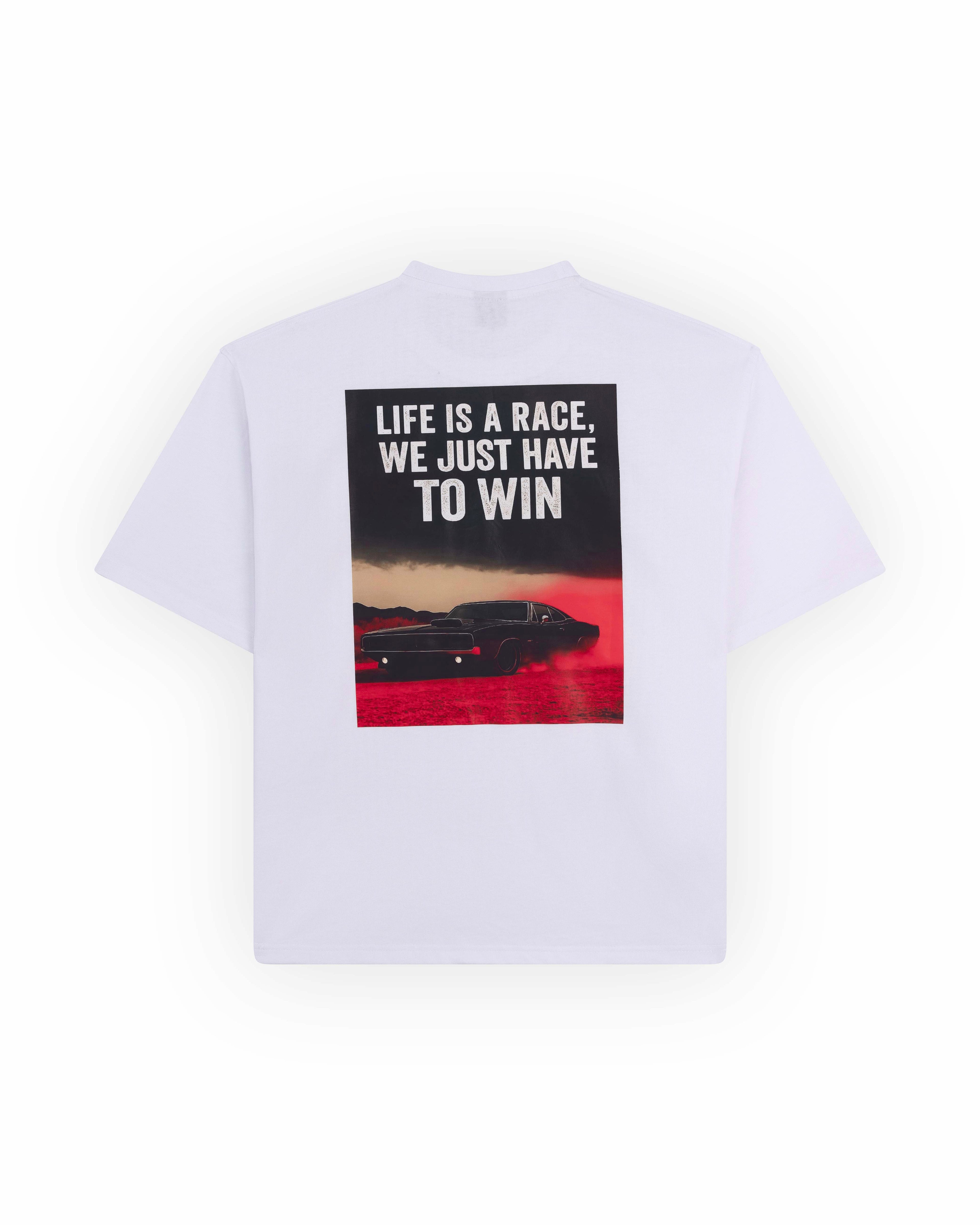 GoldDiii Oversized Motivational Graphic T-Shirt — Front & Back Print — Heavy 230 GSM