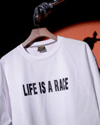 GoldDiii Oversized Motivational Graphic T-Shirt — Front & Back Print — Heavy 230 GSM