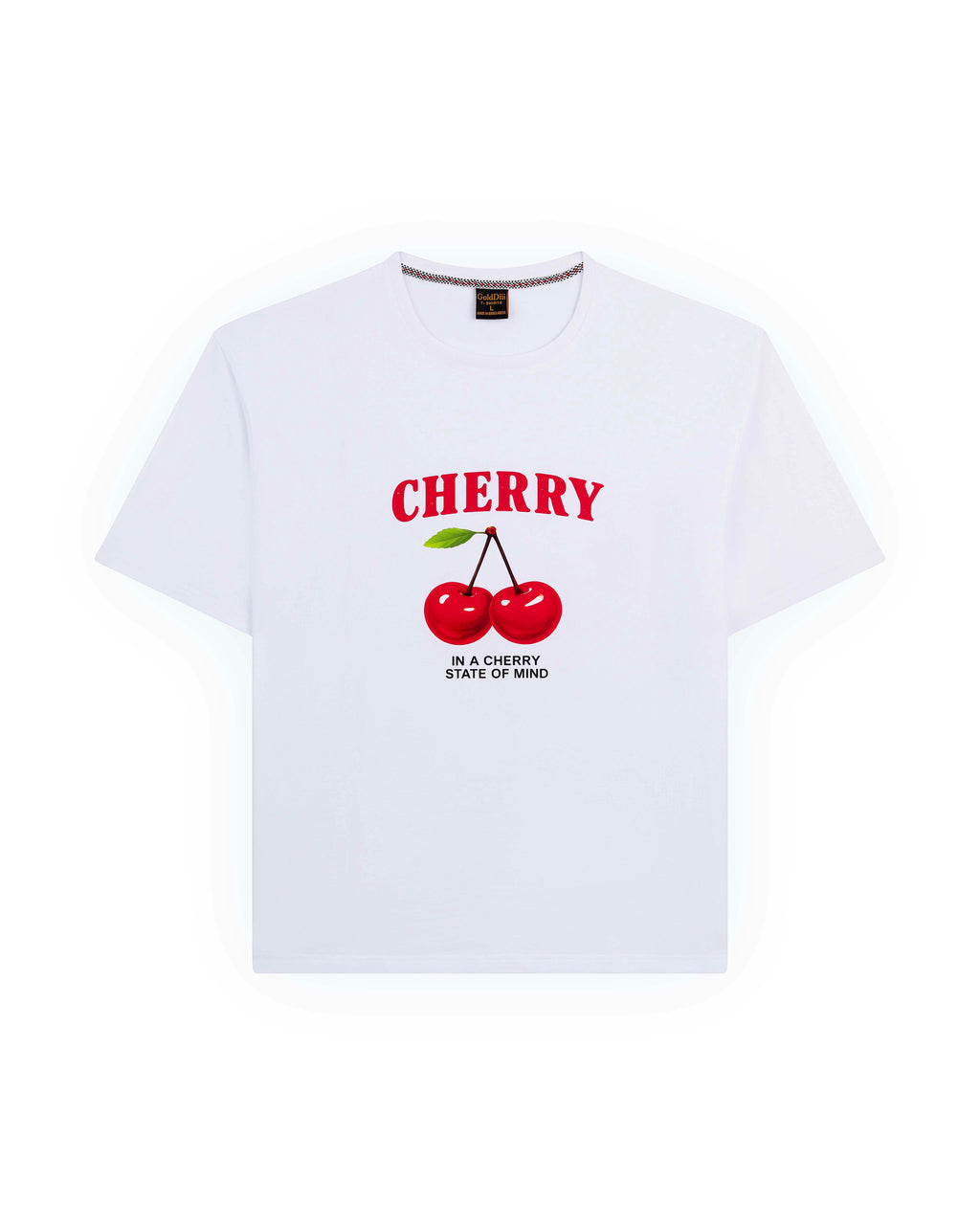GoldDiii® “Cherry” Premium Relaxed Fit Graphic T-Shirt — 190 GSM
