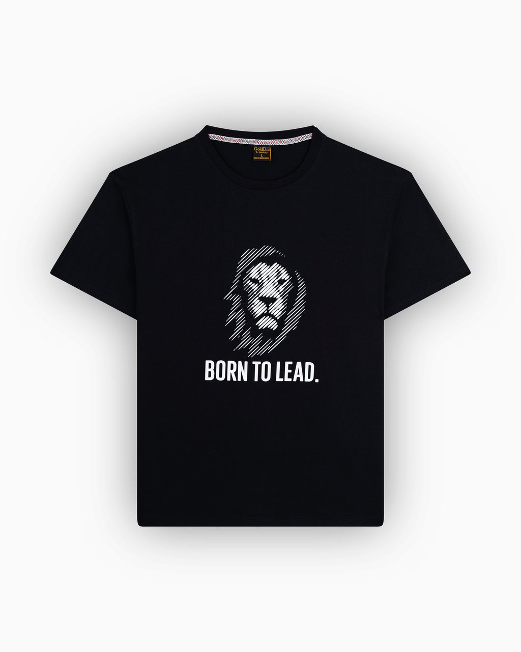 GoldDiii “Born To Lead” Premium Relaxed Fit Graphic T-Shirt — Black