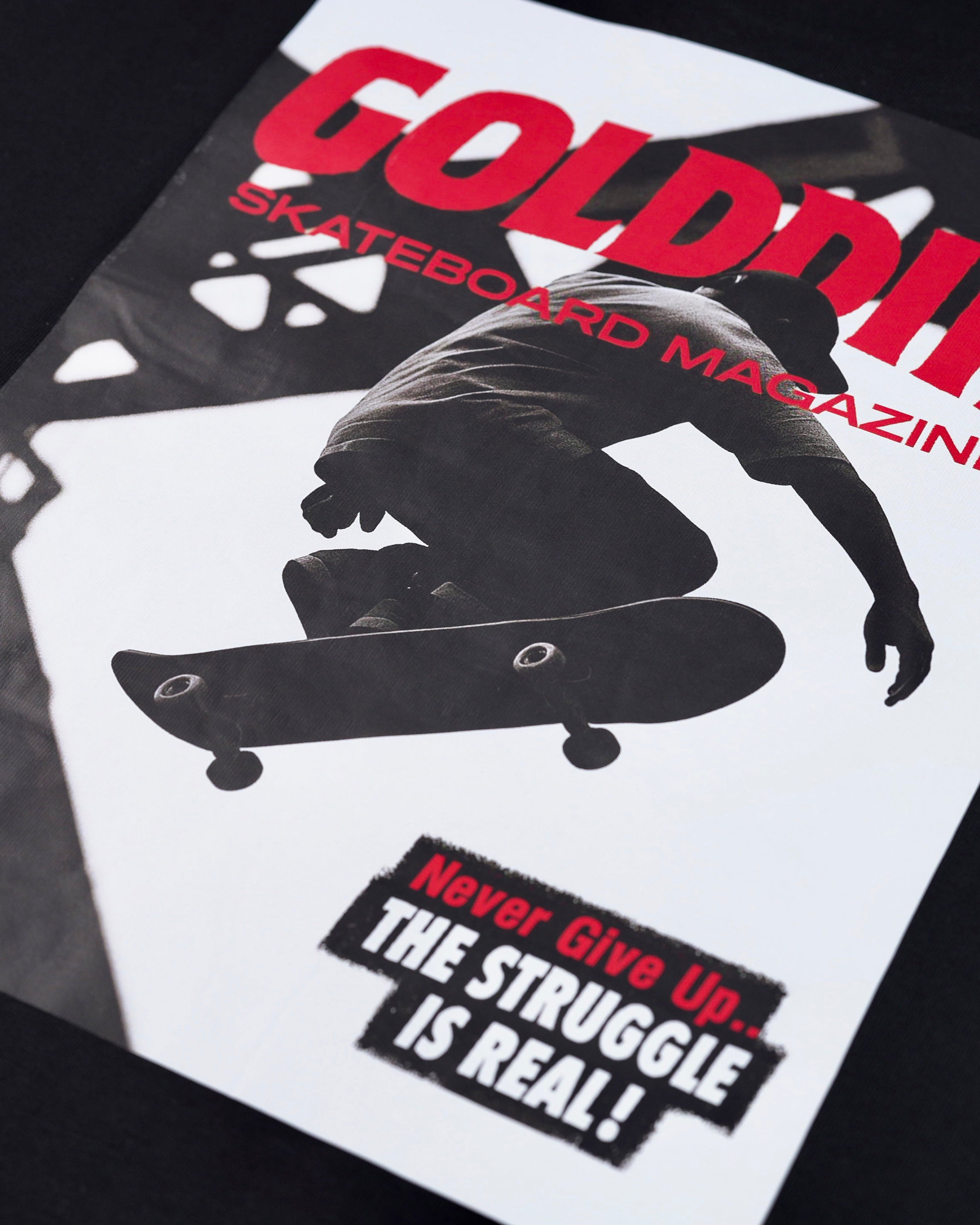 GoldDiii Oversized Long Sleeve Signature Tee – Limited Edition – Heavy 230 GSM - Black / White