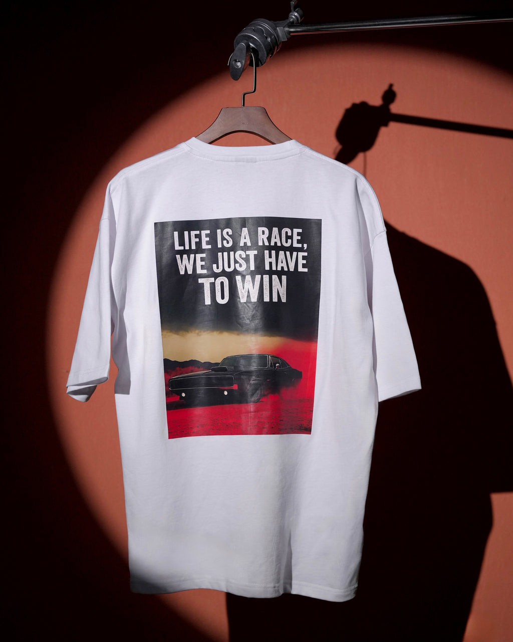 GoldDiii Oversized Motivational Graphic T-Shirt — Front & Back Print — Heavy 230 GSM