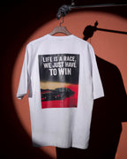 GoldDiii Oversized Motivational Graphic T-Shirt — Front & Back Print — Heavy 230 GSM