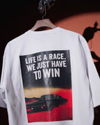 GoldDiii Oversized Motivational Graphic T-Shirt — Front & Back Print — Heavy 230 GSM