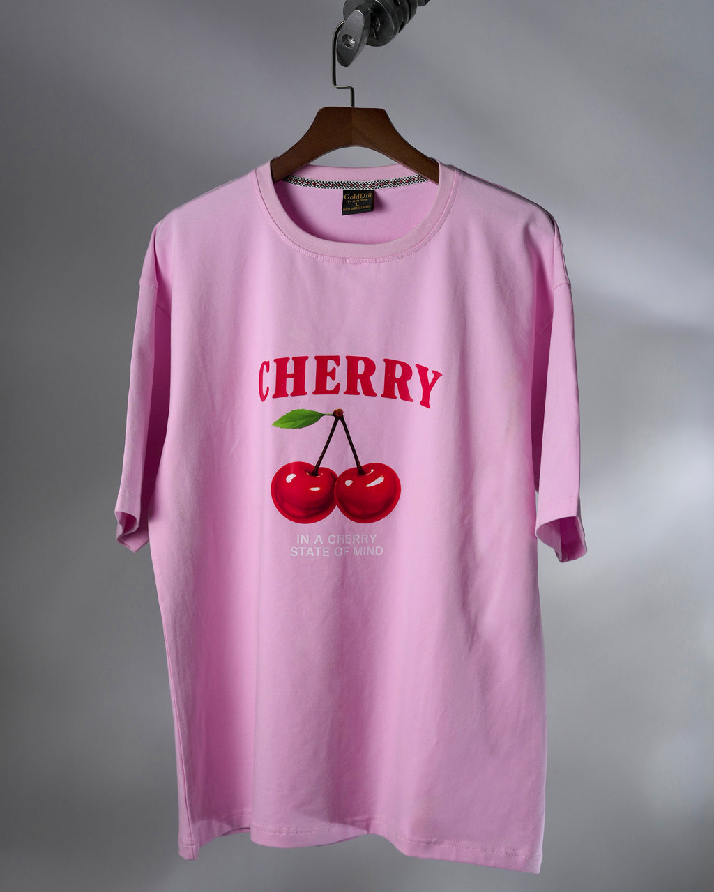 GoldDiii® “Cherry” Premium Relaxed Fit Graphic T-Shirt — 190 GSM