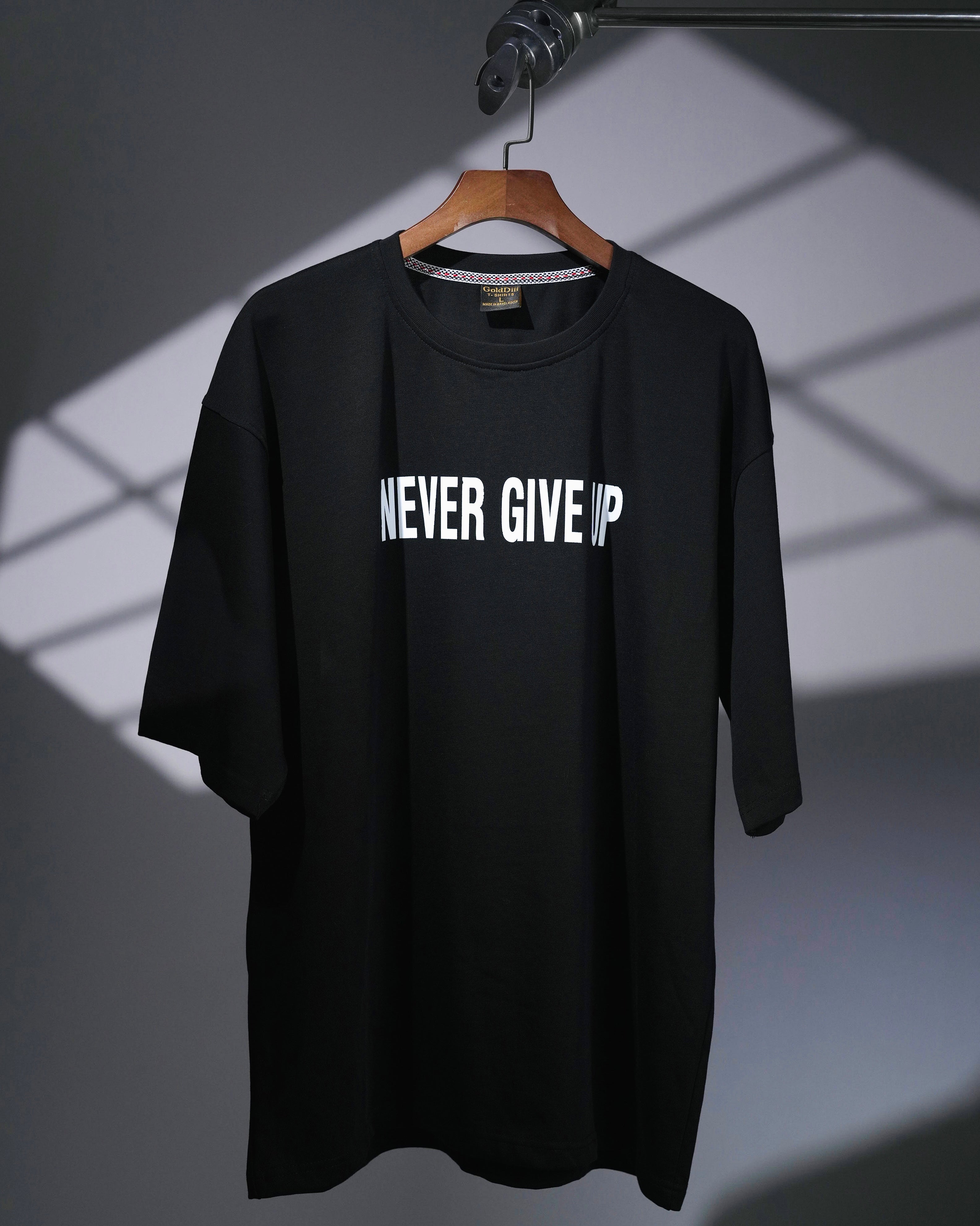 GoldDiii Oversized Long Sleeve Signature Tee – Limited Edition – Heavy 230 GSM - Black / White